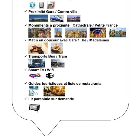 Le Petit Break - Gare - Petite France - Commerces à Proximité 3*